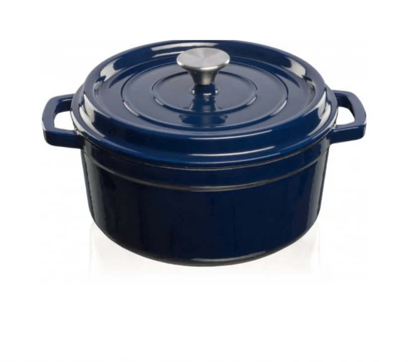 Cast Iron pottur 3,5ltr blár